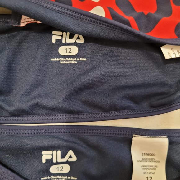 3/$20 Fila 2 piece bathing suit - Picture 3 of 9